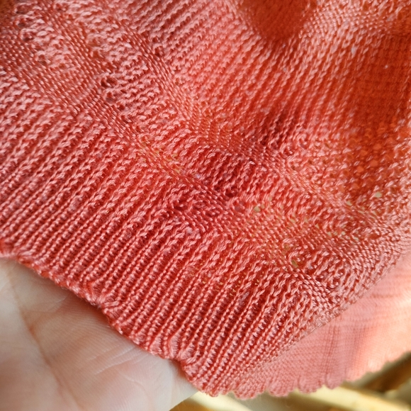 Vintage Retro Finely Knitted Short Sleeve Blouse - Picture 8 of 16